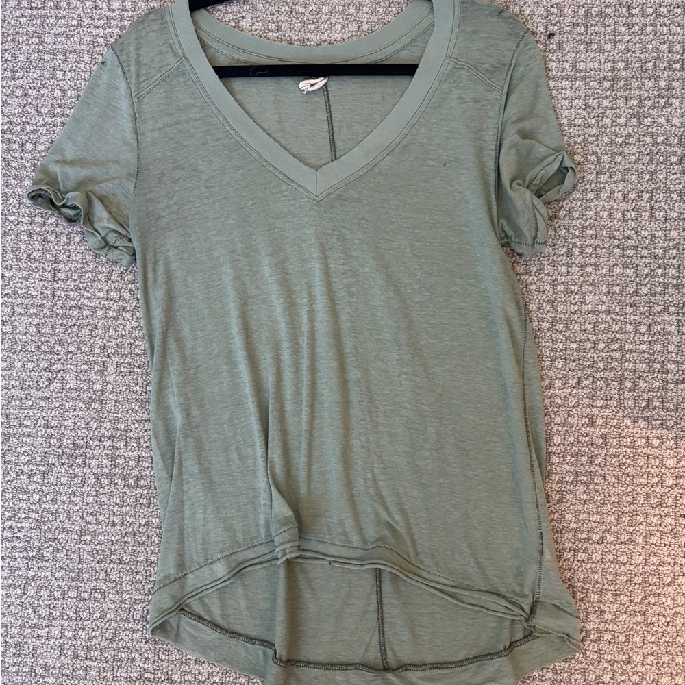 Green Free People T-Shirt